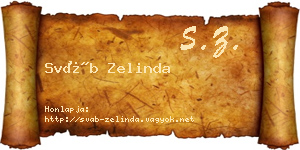 Sváb Zelinda névjegykártya